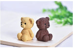 Kawaii Bear Figurine Miniature Ornament