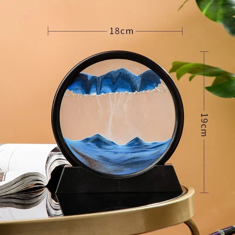 3D Hourglass Moving Sand Art