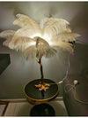 Nordic Ostrich Feather Floor Lamp