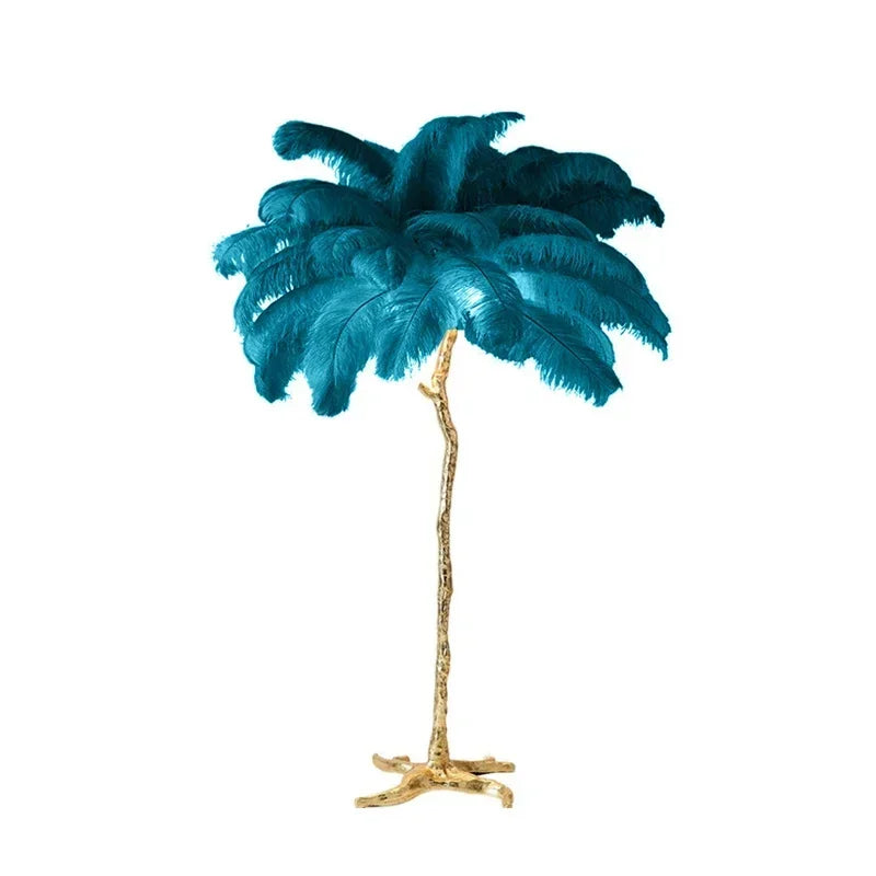 Nordic Ostrich Feather Floor Lamp