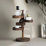 Wooden Rotatable Multi-layer Storage Rack