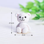 Kawaii Bear Figurine Miniature Ornament