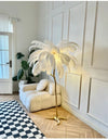 Nordic Ostrich Feather Floor Lamp