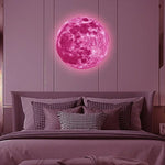 3D Luminous Moon Glow Wall Sticker