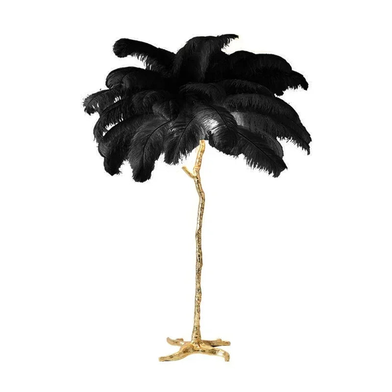 Nordic Ostrich Feather Floor Lamp