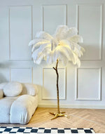 Nordic Ostrich Feather Floor Lamp