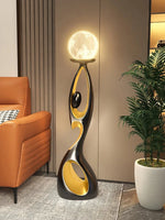 Luxury Resin Sculpture LED Floor Lamp