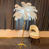 Nordic Ostrich Feather Floor Lamp