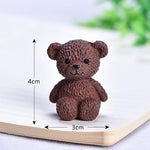 Kawaii Bear Figurine Miniature Ornament