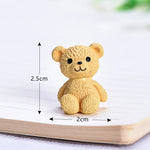 Kawaii Bear Figurine Miniature Ornament