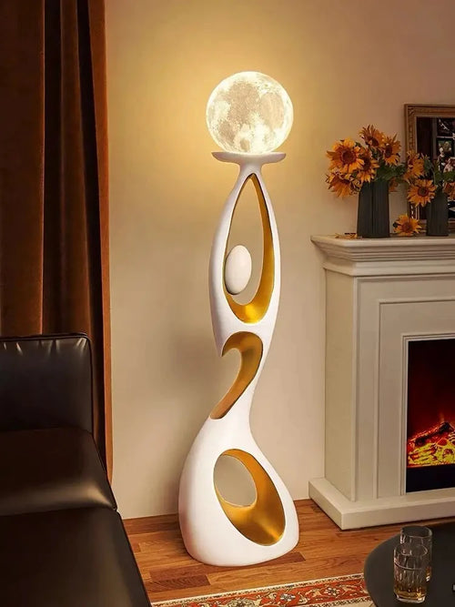 Luxury Resin Sculpture LED Floor Lamp