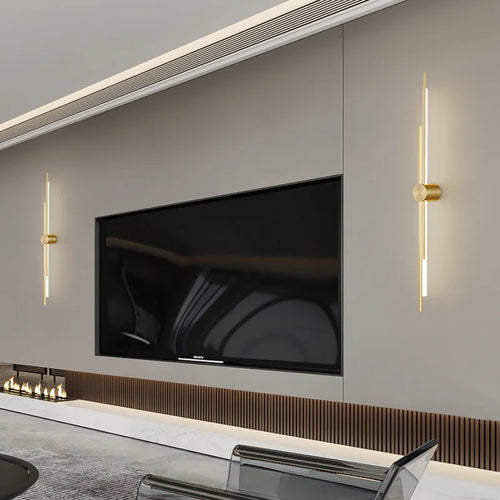 Luxury Copper LED Wall Lamp with Remote & APP Control