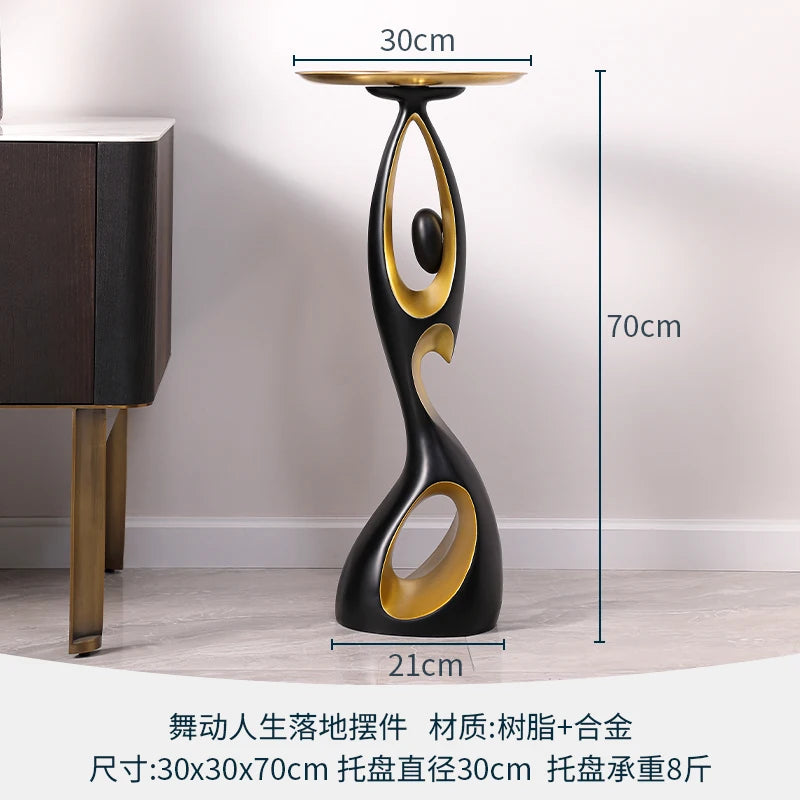 Luxury Resin Sculpture LED Floor Lamp